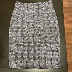 Knit Jacquard Pencil Skirt